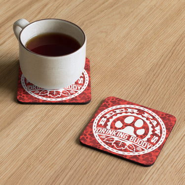 Cork-Back Drinking Buddy Coaster
